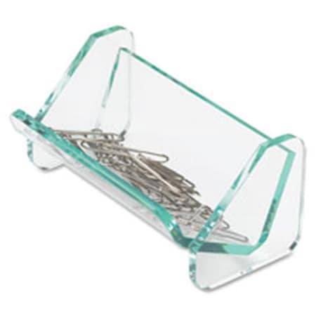Alfred Music Paper Clip Holder; 3.88 in. x 2.5 in. x 1.88 in.; Clear-Green SW127753